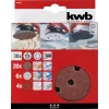 Šlifavimo diskų rinkinys kwb Quick-stick 30 vnt. 11,5 cm korundas