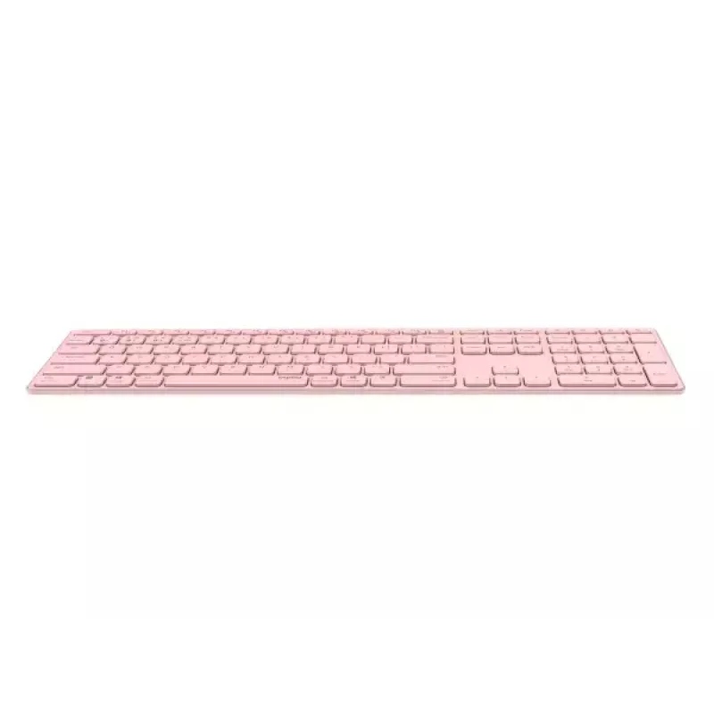 Rapoo E9800M belaidė klaviatūra Bluetooth QWERTZ vokiška rožinė