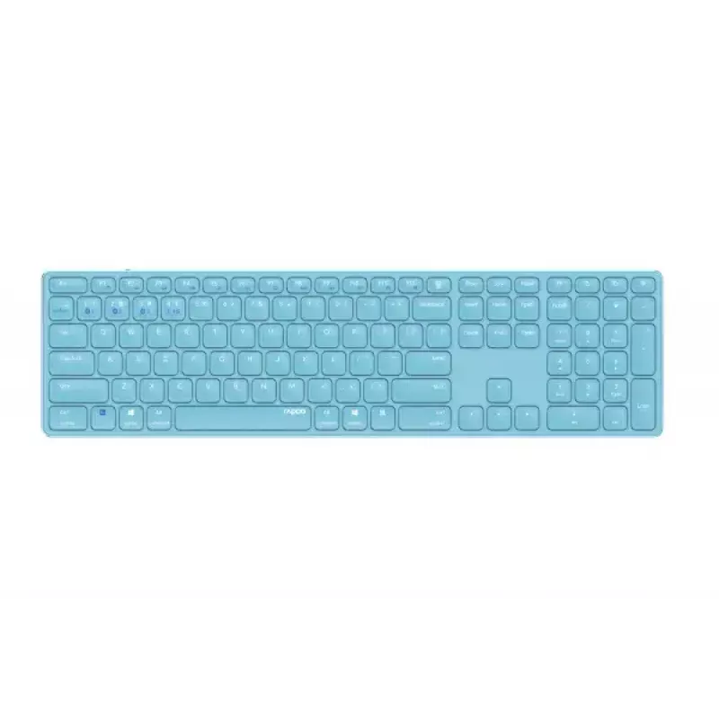 Belaidė klaviatūra Rapoo E9800M RF Wireless Bluetooth QWERTZ vokiška mėlyna