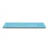 Belaidė klaviatūra Rapoo E9800M RF Wireless Bluetooth QWERTZ vokiška mėlyna