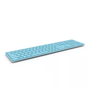 Belaidė klaviatūra Rapoo E9800M RF Wireless Bluetooth QWERTZ vokiška mėlyna