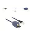 ACT Blue 5 m LSZH SFTP CAT6A MPTL ilginimo kabelis su RJ45 kištukais, snagless