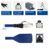 ACT Blue 5 m LSZH SFTP CAT6A MPTL ilginimo kabelis su RJ45 kištukais, snagless