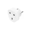 Hama 00223459 kištukinis adapteris tipas E/F hibridinis į tipą G (JK) Baltas