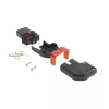 ACT C13 IEC Lock+ perjungiamas kairės ar dešinės pusės kampinis jungiamasis kištukas, juodas, PA130100RBK