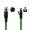 ACT Industrial jutiklio kabelis 5 m M12D 4 kontaktų lizdas į RJ45 kištuką, Superflex Xtreme TPE, ekranuotas