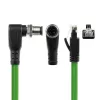 ACT Industrial jutiklio kabelis 3 m M12D 4 kontaktų vyriškas kampuotas į RJ45 vyr., Superflex Xtreme TPE, ekranuotas