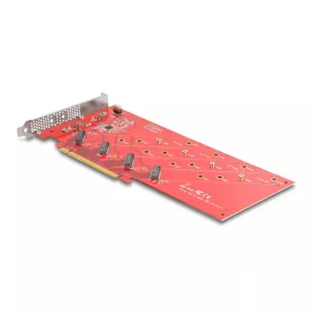 DeLOCK PCI Express x16 kortelė 4 x vidiniams NVMe M.2 Key M 110 mm bifurkacija