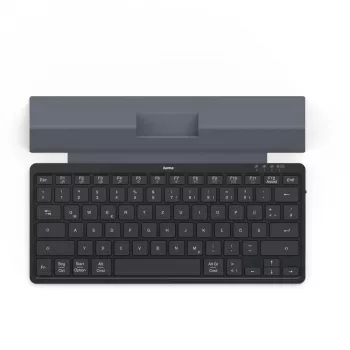 Hama Travel 600 QWERTZ vokiškas belaidis Bluetooth mini klaviatūra juoda, tamsiai pilka