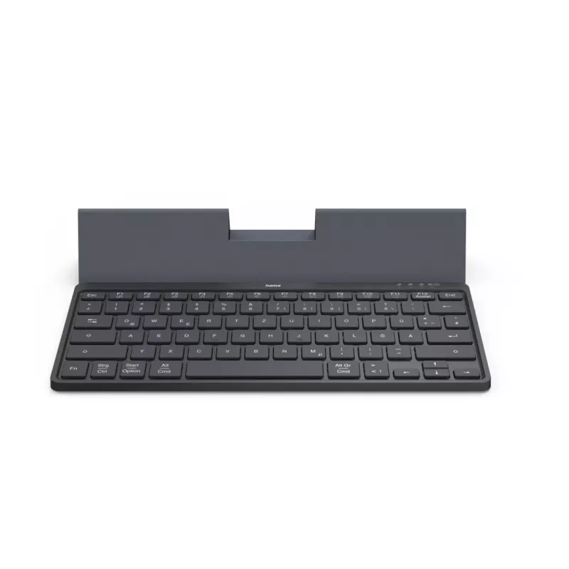 Hama Travel 600 QWERTZ vokiškas belaidis Bluetooth mini klaviatūra juoda, tamsiai pilka