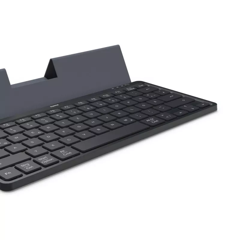 Hama Travel 600 QWERTZ vokiškas belaidis Bluetooth mini klaviatūra juoda, tamsiai pilka