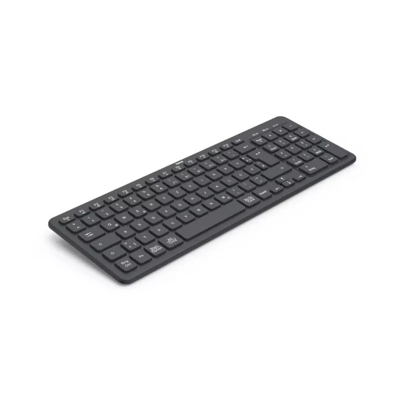 Hama WK-300 belaidė klaviatūra RF + Bluetooth QWERTZ vokiška juoda