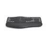 Hama WK-900 Ergo belaidė ergonominė klaviatūra RF Wireless + Bluetooth QWERTZ vokiškas išdėstymas Juoda, Mėlyna, Tamsiai Pilka