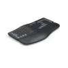 Hama WK-900 Ergo belaidė ergonominė klaviatūra RF Wireless + Bluetooth QWERTZ vokiškas išdėstymas Juoda, Mėlyna, Tamsiai Pilka