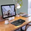 Hama WK-900 Ergo belaidė ergonominė klaviatūra RF Wireless + Bluetooth QWERTZ vokiškas išdėstymas Juoda, Mėlyna, Tamsiai Pilka