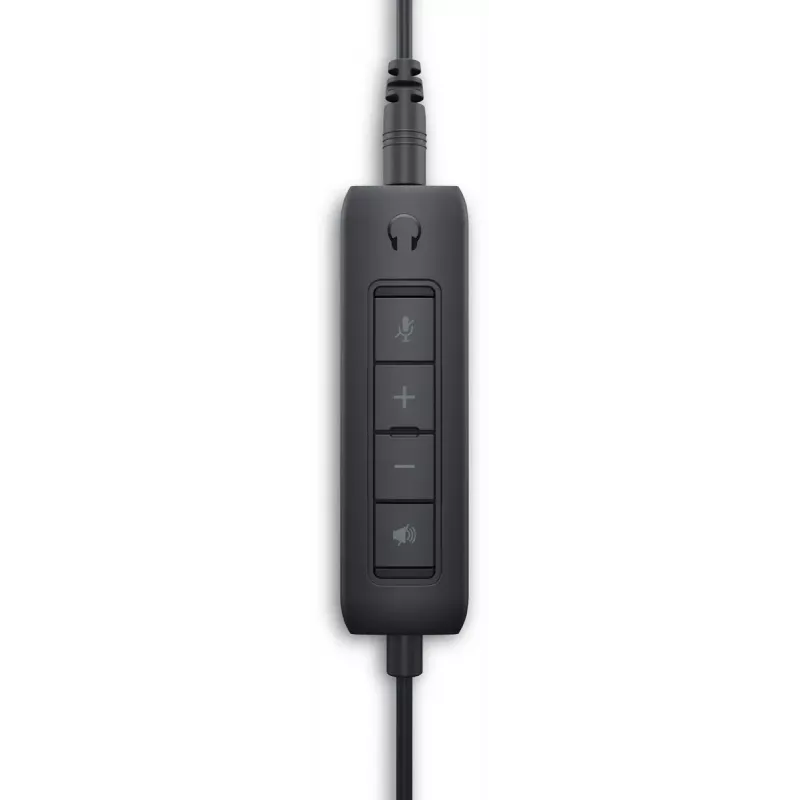 DELL WH1022 Ausinės laidinės, lankeliu, skambučiams ir muzikai, USB Type-A, juodos