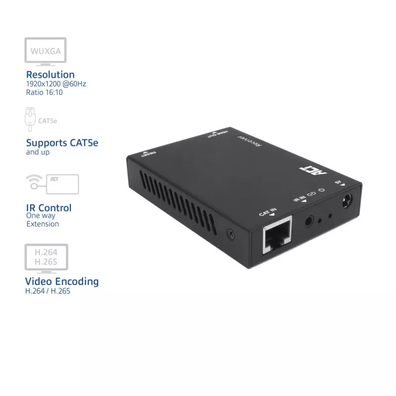 Imtuvas ACT AC7853 HDMI per CATx – imtuvas HDMI signalui per Ethernet iki 150 m