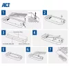 ACT USB 40Gbps M.2 2280 NVMe / PCIe SSD korpusas, be įrankių