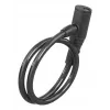 Hama 00178137 dviračio spyna juoda 650 mm kabelinė spyna