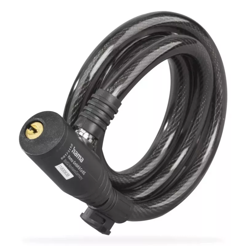 Hama 00178136 dviračio spyna Juoda 1200 mm Kabelinė spyna