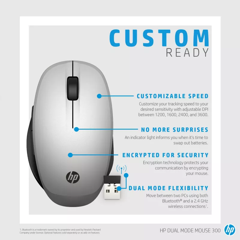 Pelė HP Dual Mode RF Wireless Bluetooth
