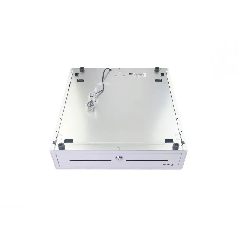 Kasos stalčius EQUIP 351011, rankinis/automatinis, 4 kupiūrų / 8 monetų skyriai, metalinis, baltas, 420×405×110 mm