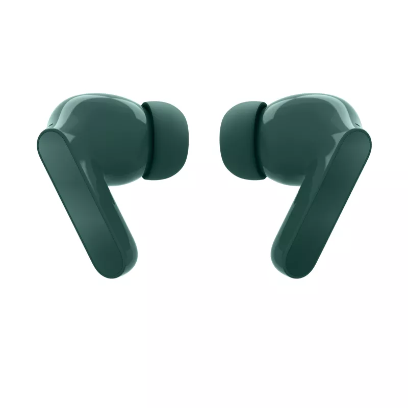 Motorola Moto Buds Bass belaidės ausinės TWS, gilus garsas, triukšmo slopinimas, žalios