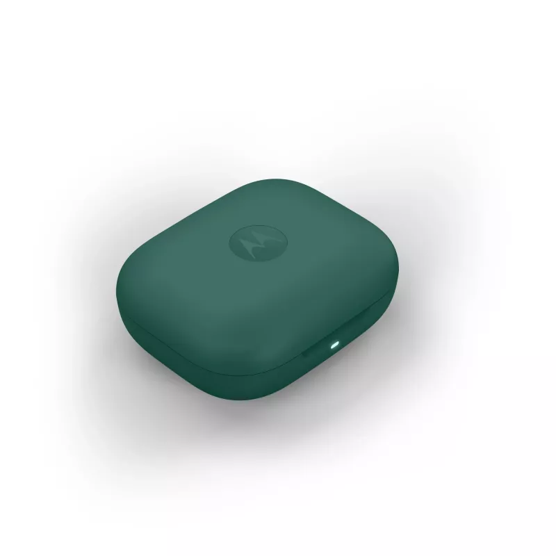 Motorola Moto Buds Bass belaidės ausinės TWS, gilus garsas, triukšmo slopinimas, žalios