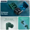 Motorola Moto Buds Bass belaidės ausinės TWS, gilus garsas, triukšmo slopinimas, žalios