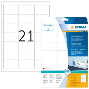 Perklijuojamos adresų etiketės HERMA 5074