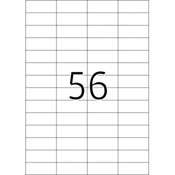 Lipnūs etikečių lapai HERMA Premium A4 52,5x21,2 mm balta matinė 1400 vnt.