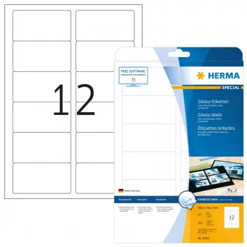 Savaime lipnūs etikečių lapai HERMA Labels A4 88,9x46,6 mm