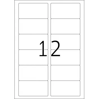 HERMA Premium adresų etiketės A4 88,9x46,6 mm 1200 vnt.