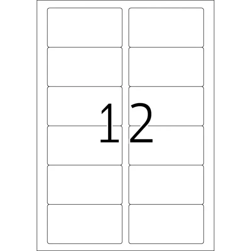 HERMA Premium adresų etiketės A4 88,9x46,6 mm 1200 vnt.