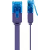 Plokščiasis jungiamasis kabelis Goobay CAT 6A U/UTP Violetinis 0,5 m