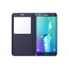 Samsung EF-CG928 S-View Flip dėklas Samsung Galaxy S6 edge+ juodas/mėlynas