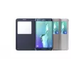 Samsung EF-CG928 S-View Flip dėklas Samsung Galaxy S6 edge+ juodas/mėlynas