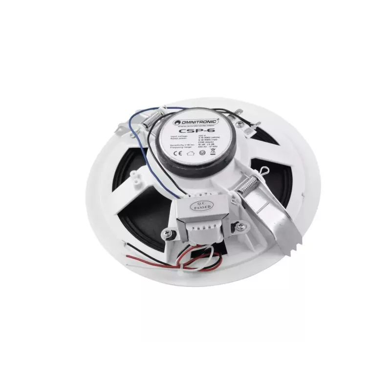 Pilno diapazono garsiakalbis Omnitronic 80710250 Baltas Laidinis 6 W
