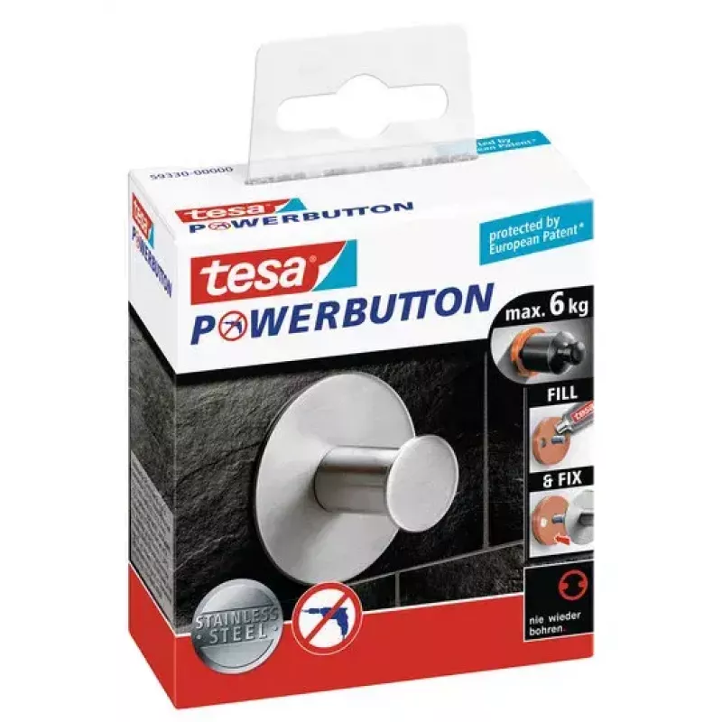 Rankšluosčių kablys TESA Powerbutton 59330