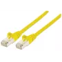 Intellinet tinklo kabelis Cat6, 10 m, geltonas, varinis, S/FTP, LSOH/LSZH, RJ45, auksiniai kontaktai, be užkabliukų, su gaubtuvu, viso gyvenimo garantija
