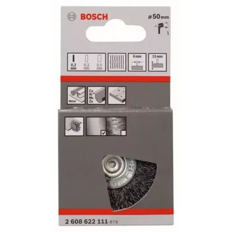 Šepečio ratas Bosch 2 608 622 111 vielinis, 5 cm