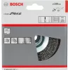 Bosch Clean for Metal Tapered šepetys iš gofruotos vielos, 100 mm