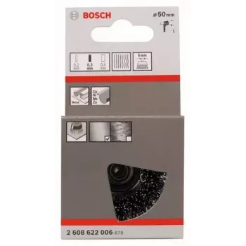 Šepetinis puodelis Bosch 2 608 622 006 Skersmuo 5 cm Vielos storis 0,3 mm