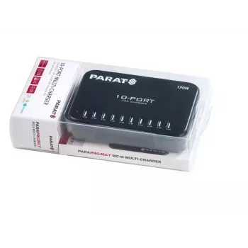 Įkroviklis Parat Paraproject MC10 10 USB prievadų, juodas