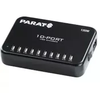 Įkroviklis Parat Paraproject MC10 10 USB prievadų, juodas