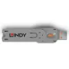 Lindy USB Type A prievado blokavimo raktas, oranžinis