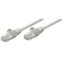 Intellinet tinklo jungiamasis kabelis, Cat5e, 0,25 m, pilkas, CCA, U/UTP, PVC, RJ45, paauksuoti kontaktai, be užkabinimo, su apsauginiu gaubteliu, viso gyvenimo garantija