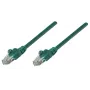 Intellinet tinklo jungiamasis kabelis Cat5e, 0,25 m, žalias, CCA, U/UTP, PVC, RJ45, auksu dengti kontaktai, be užkabinimo, su apsauginiu gaubteliu, viso gyvenimo garantija