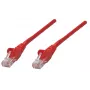 Intellinet tinklo jungiamasis laidas Cat5e, 0,25 m, raudonas, CCA, SF/UTP, PVC, RJ45, paauksuoti kontaktai, be užkabinimo, su apsauginiu gaubteliu, garantija visam gyvenimui