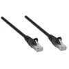Intellinet tinklo jungiamasis laidas Cat5e, 1,5 m, juodas, CCA, SF/UTP, PVC, RJ45, paauksuoti kontaktai, apsauga nuo užkliuvimo, su gaubtu, visam gyvenimui garantija, polietileniniame maišelyje